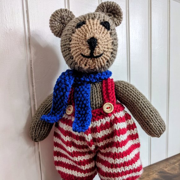 Meet Gaspard - Hand made Tricot baby birthday gift 13 inches - Picture 3 of 4